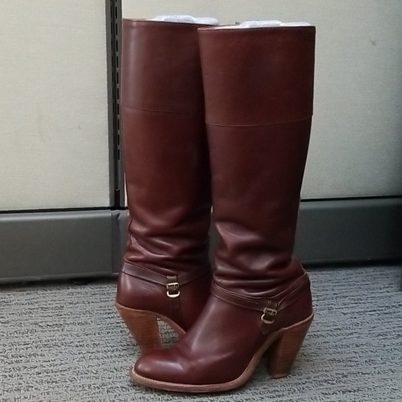 Frye Shoes - Vintage Frye Knee High Brown Boots Size 7